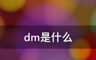dm 是什么,dm是什么意思